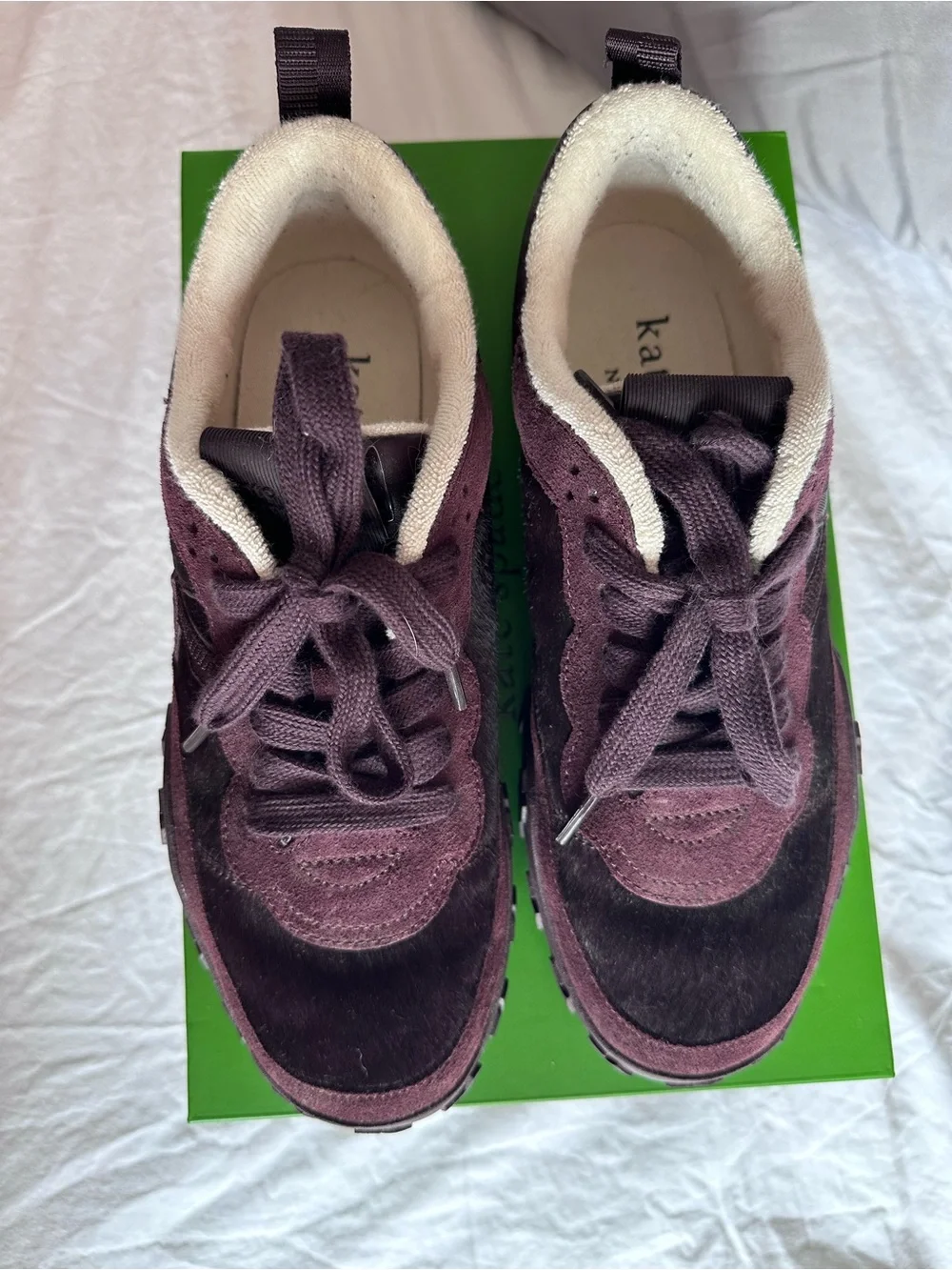 Kate Spade K As In Kate Runner Haircalf Sneakers Blackberry Jam